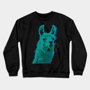 Cross Stitch Llama Crewneck Sweatshirt
